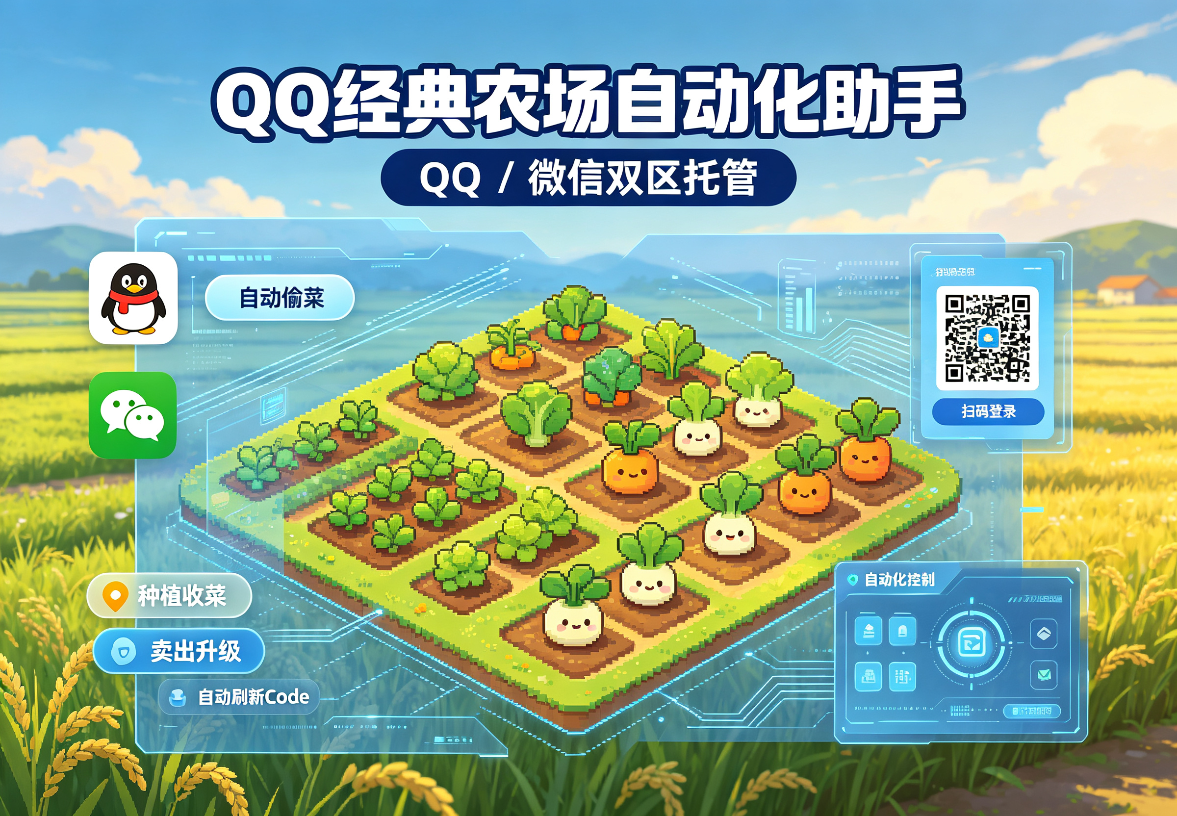 QQ经典农场托管平台